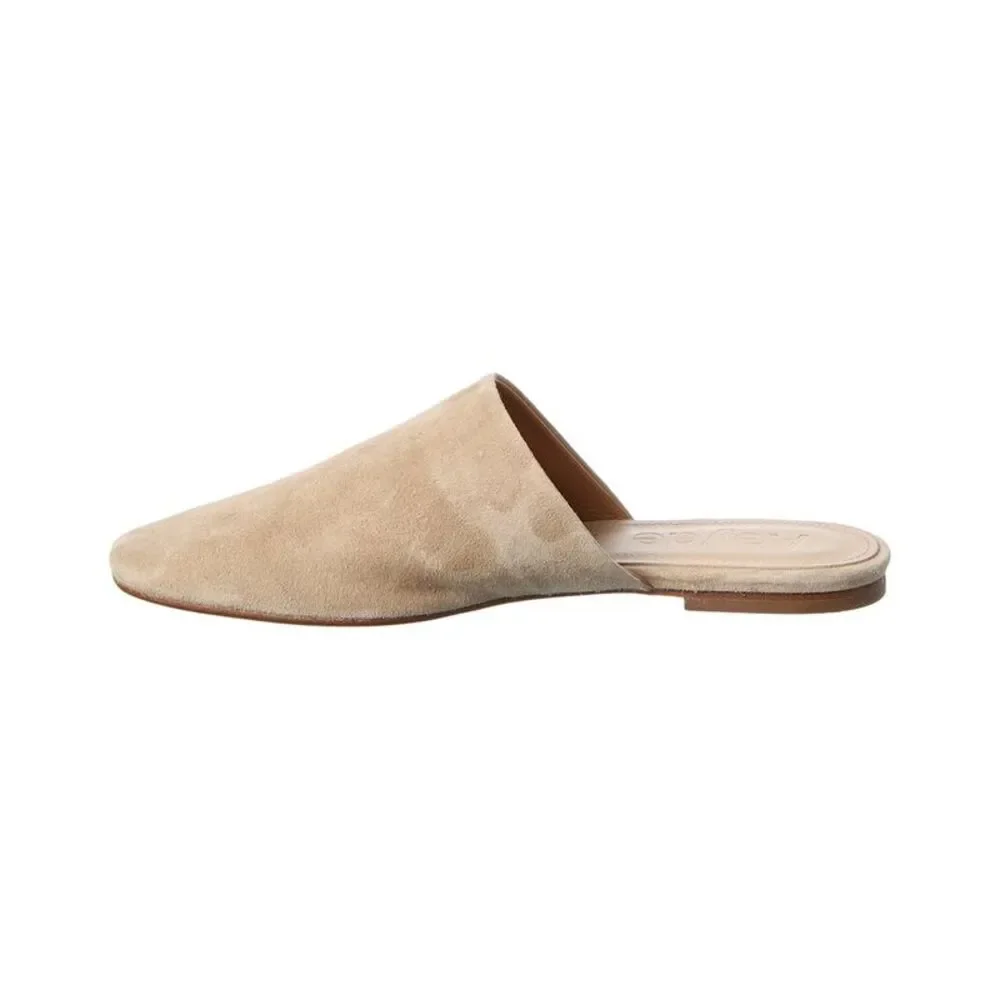Aeyde Rega Suede Mule, Beige